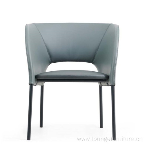Hot Sales Office Chair Iron Legs Soft Leather